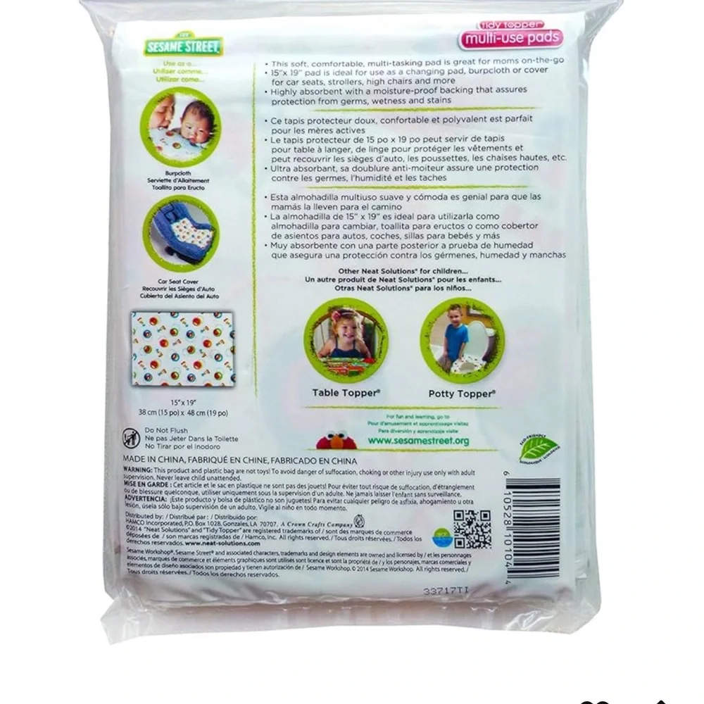 Sesame Street Multi-Use Pads New - bundle me!